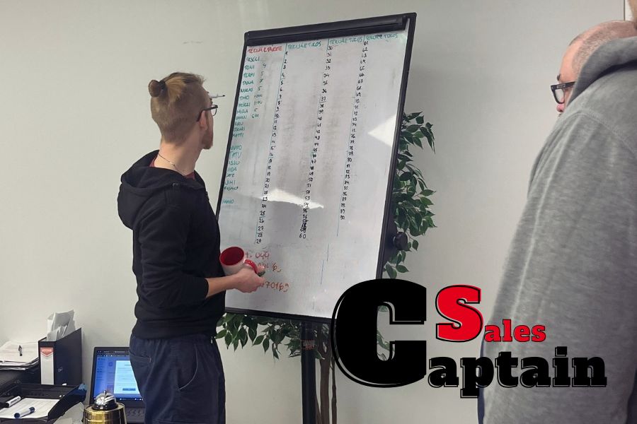 Yksi Sales Captainin tehtävistä on yhdessä myyjien kanssa tavoitteiden asettaminen.
